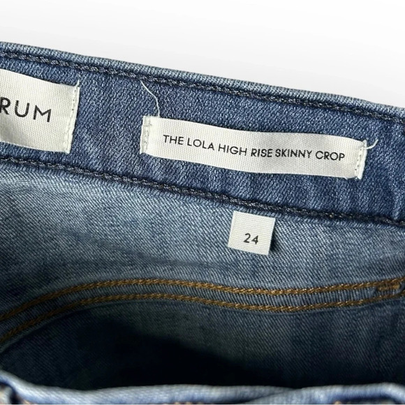 Denim Forum The Lola High Rise Skinny Crop 24 - Picture 10 of 11